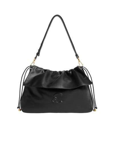Coccinelle Borsa Hobo Lidia Donna Nero in Pelle liscia