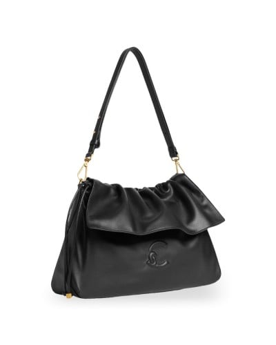 Coccinelle Borsa Hobo Lidia Donna Nero in Pelle liscia