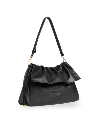 Coccinelle Borsa Hobo Lidia Donna Nero in Pelle liscia