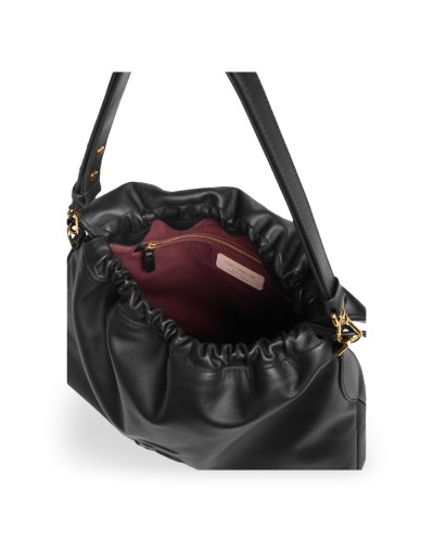 Coccinelle Borsa Hobo Lidia Donna Nero in Pelle liscia