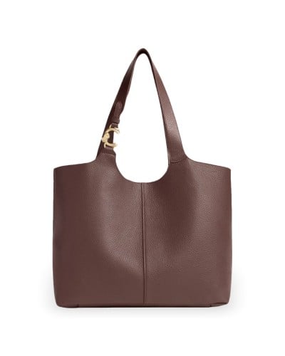 Coccinelle Shopping Bag C-Easy Mujer Berry en Piel granulada