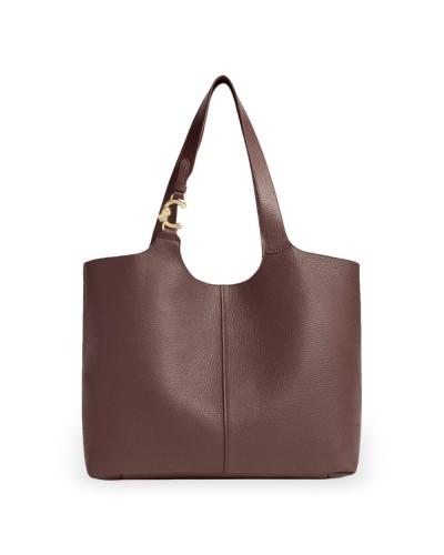 Coccinelle Shopping Bag C-Easy Mujer Berry en Piel granulada