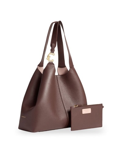 Coccinelle Shopping Bag C-Easy Mujer Berry en Piel granulada