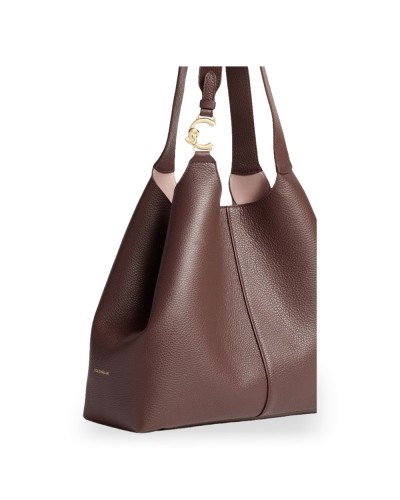 Coccinelle Shopping Bag C-Easy Mujer Berry en Piel granulada