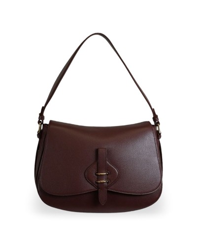 Coccinelle Bolso de Hombro Mavery Mujer Berry en Piel micrograbada