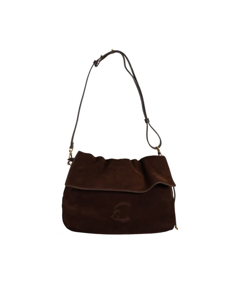 Coccinelle Bolso Hobo Lidia Suede Bim Mujer Brunette en Ante y piel lisa