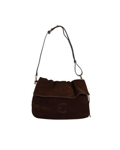Coccinelle Bolso Hobo Lidia Suede Bim Mujer Brunette en Ante y piel lisa