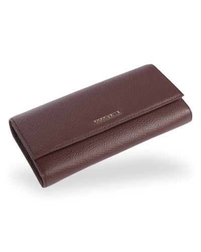 Coccinelle Cartera Metallic Soft Mujer Berry en Piel granulada 20x10 cm