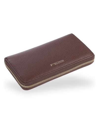 Coccinelle Cartera Metallic Soft Mujer Berry en Piel granulada 18x10 cm
