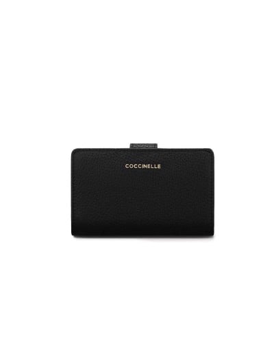 COCCINELLE Cartera METALLIC SOFT Mujer Cuero Negro - E2MW511E701001