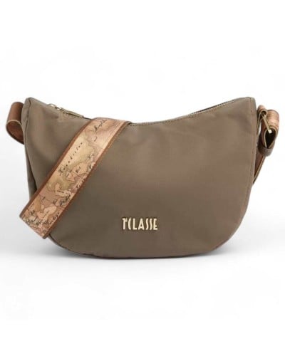Alviero Martini 1° Classe Small Shoulder Bag Female Rock Grey in Recycled Polyamide and Acrylic