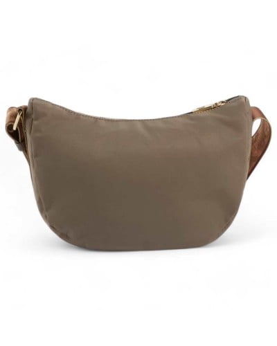Alviero Martini 1° Classe Small Shoulder Bag Female Rock Grey in Recycled Polyamide and Acrylic