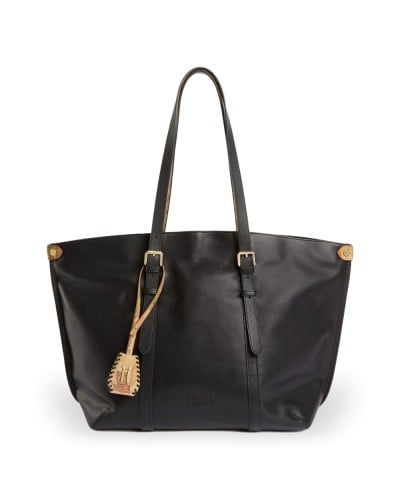 Alviero Martini 1° Classe Shopping Bag Female Black in Calf Leather