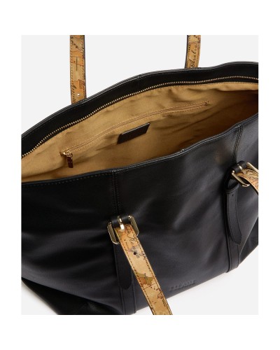 Alviero Martini 1° Classe Shopping Bag Female Black in Calf Leather