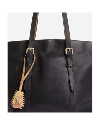 Alviero Martini 1° Classe Shopping Bag Female Black in Calf Leather