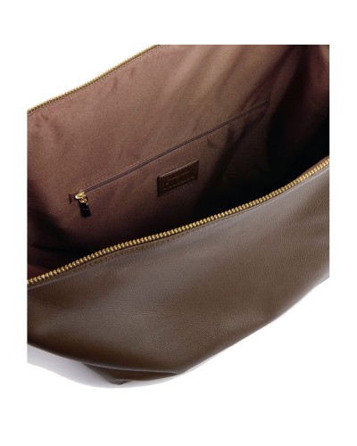 Alviero Martini 1° Classe Hobo Shoulder Bag Female Sequoia Brown in Calf Leather