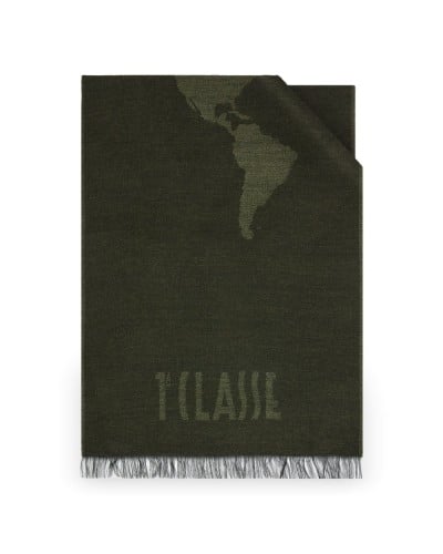 Alviero Martini 1° Classe Scarf Female Military Green in Acrylic and Modal