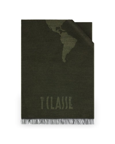 Alviero Martini 1° Classe Scarf Female Military Green in Acrylic and Modal