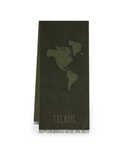 Alviero Martini 1° Classe Scarf Female Military Green in Acrylic and Modal