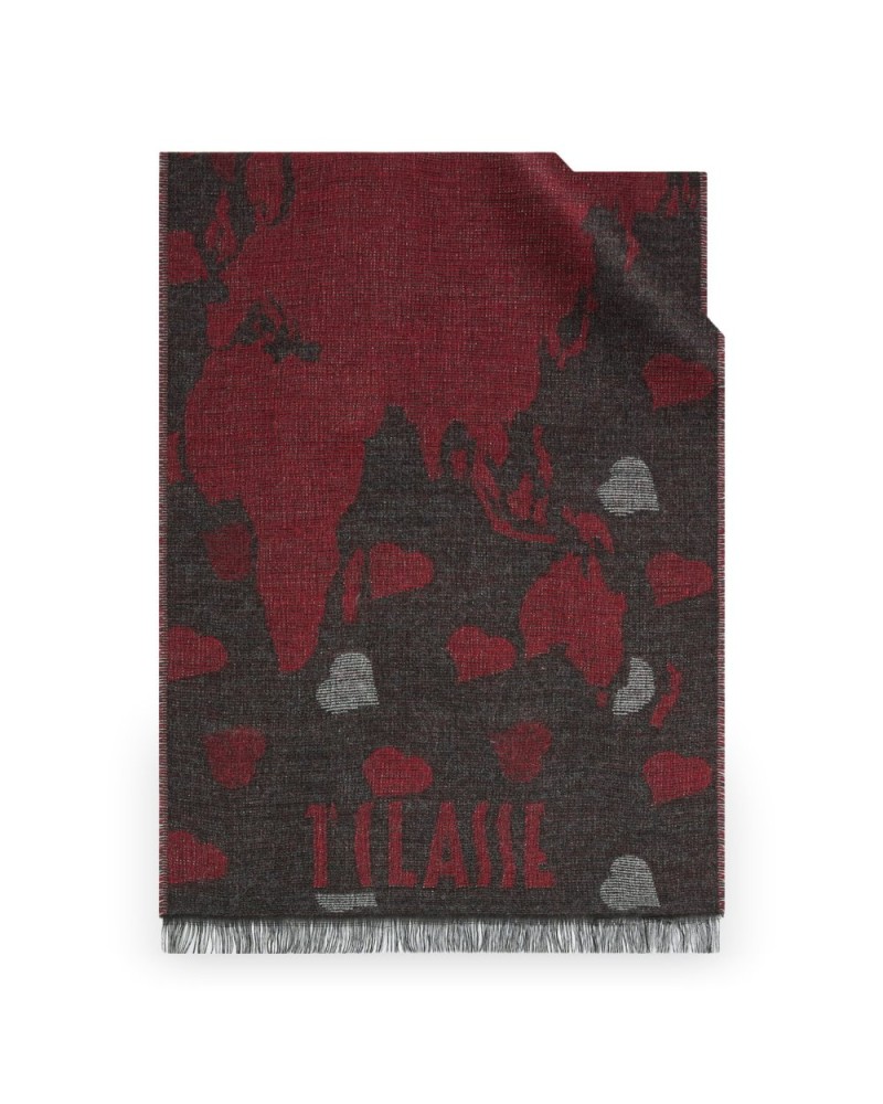 Alviero Martini 1° Classe Scarf Female Medium Grey in Acrylic and Modal