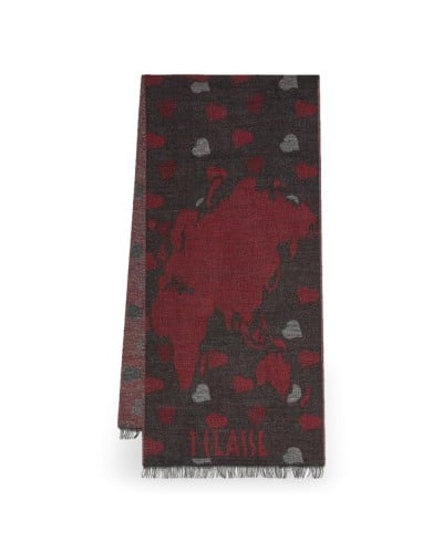 Alviero Martini 1° Classe Scarf Female Medium Grey in Acrylic and Modal