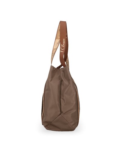 Alviero Martini 1° Classe Shopping Bag Female Rock Grey in Recycled Polyamide and Acrylic