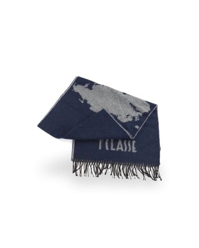 Alviero Martini 1° Classe Scarf Female Medium Blue in Acrylic and Polyester