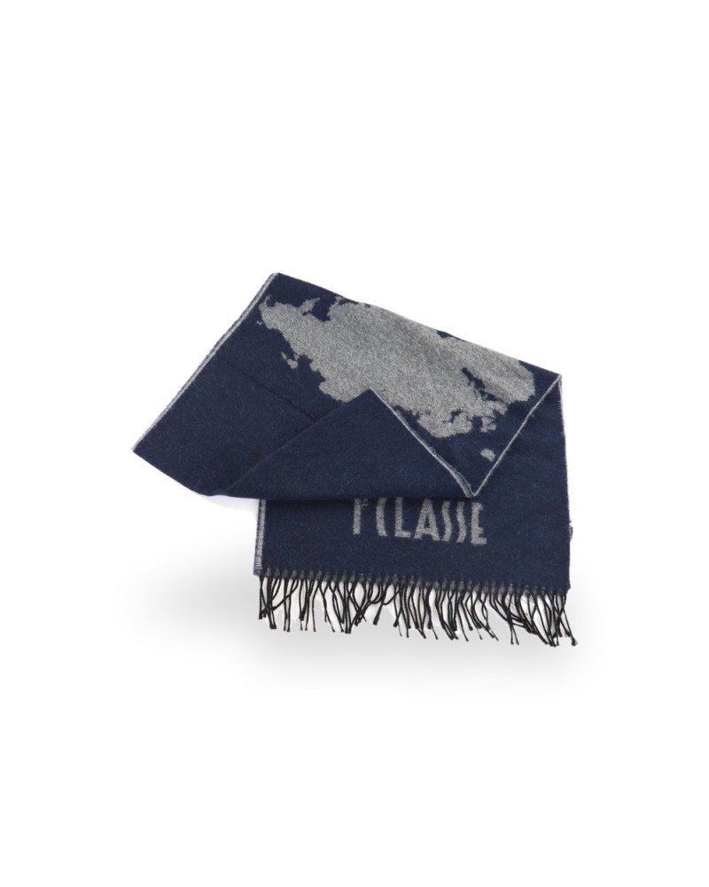 Alviero Martini 1° Classe Scarf Female Medium Blue in Acrylic and Polyester