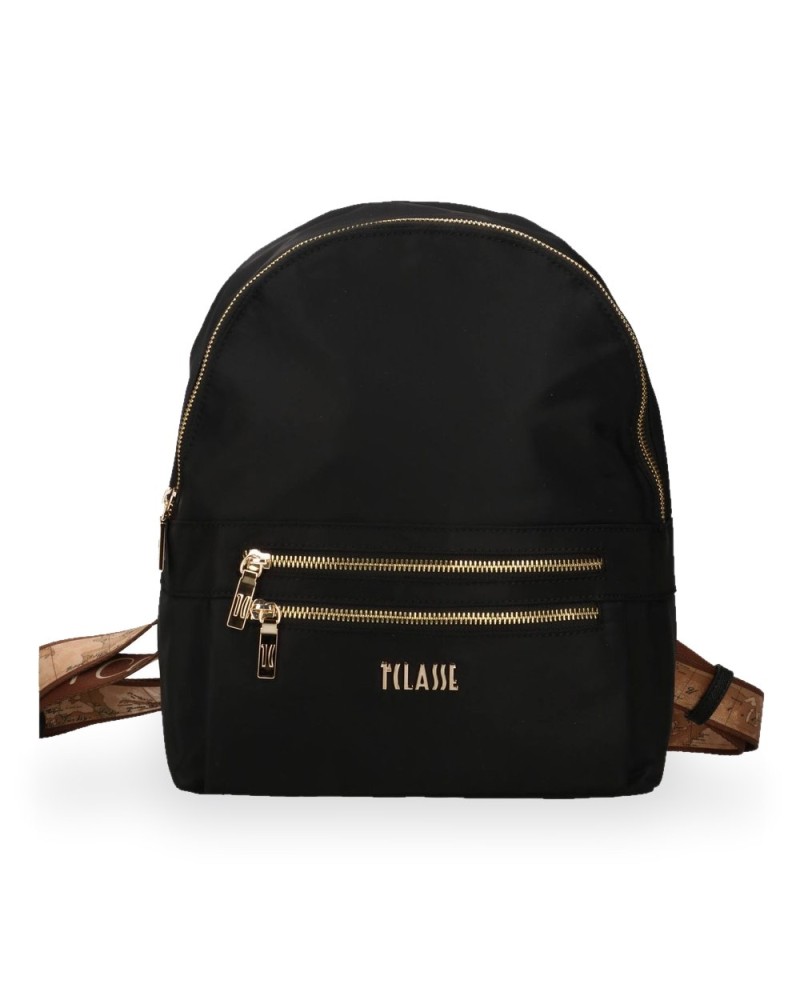 Alviero Martini 1° Classe Mochila Mujer Negro en Poliamida reciclada y Acrílico