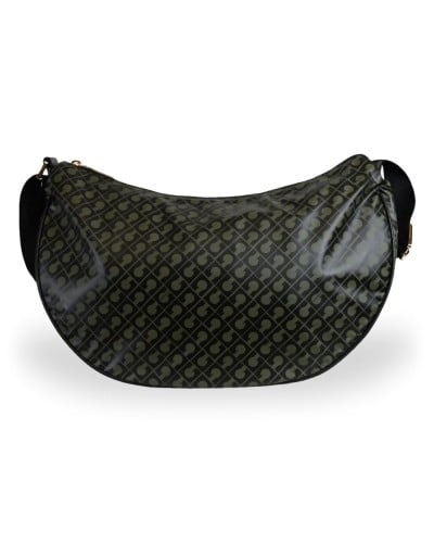 Gherardini Softy Small Hobo Bag Women Forest in Softy Fabric