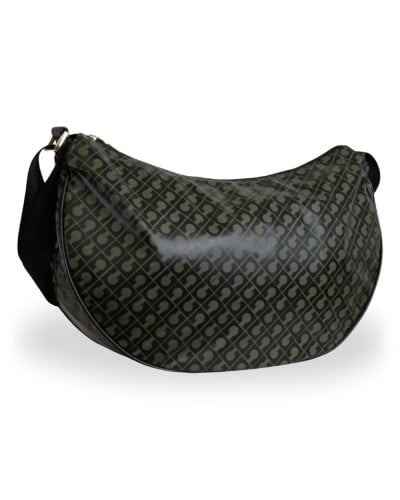 Gherardini Softy Small Hobo Bag Women Forest in Softy Fabric