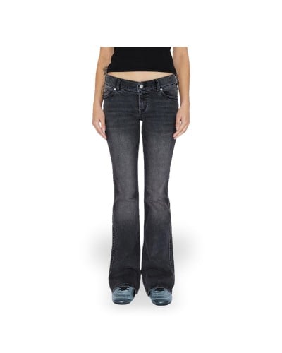 DR. DENIM Bootcut Jeans Kily Low Women Grey Mist Red