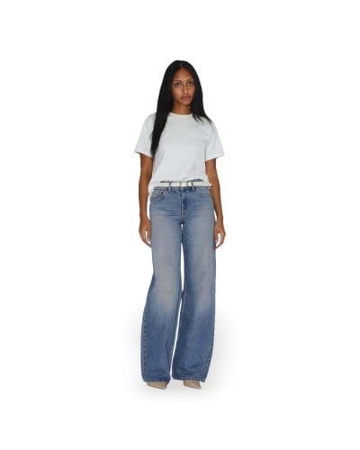 DR. DENIM Vaqueros Rhue Low Wide Mujer Drift Sky Used