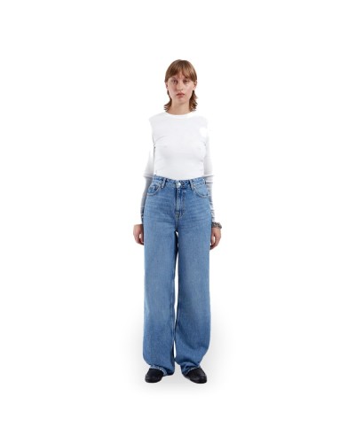 DR. DENIM Vaqueros Donna High Relaxed Mujer Stream Sky Used