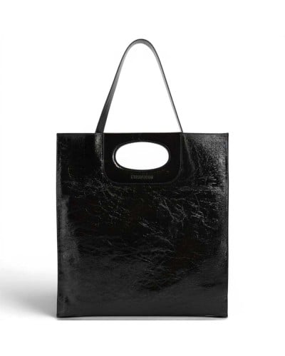 Gherardini Bolso de Mano Piattina Mujer Negro en Piel Naplak