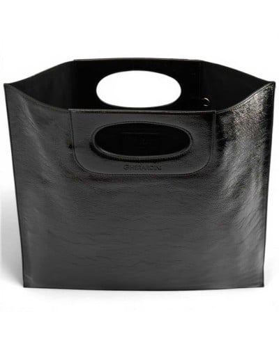 Gherardini Bolso de Mano Piattina Mujer Negro en Piel Naplak