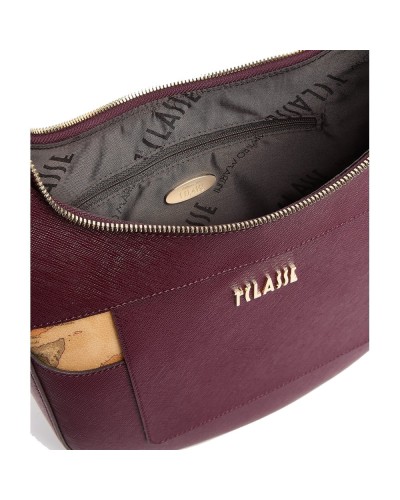 Alviero Martini 1° Classe Bolso Hobo de Hombro Mujer Burgundy en Tejido revestido