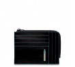 PIQUADRO Wallet B2 Leather Black - PU1243B2R-N