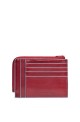 PIQUADRO Wallet B2 Leather red - PU1243B2R-R