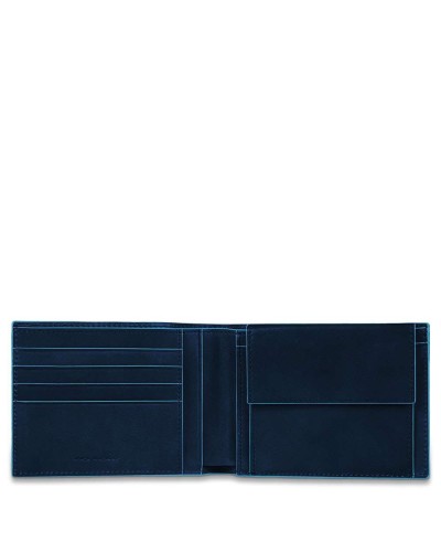 PIQUADRO Wallet B2 Male Leather blue PU257B2R-BLU2