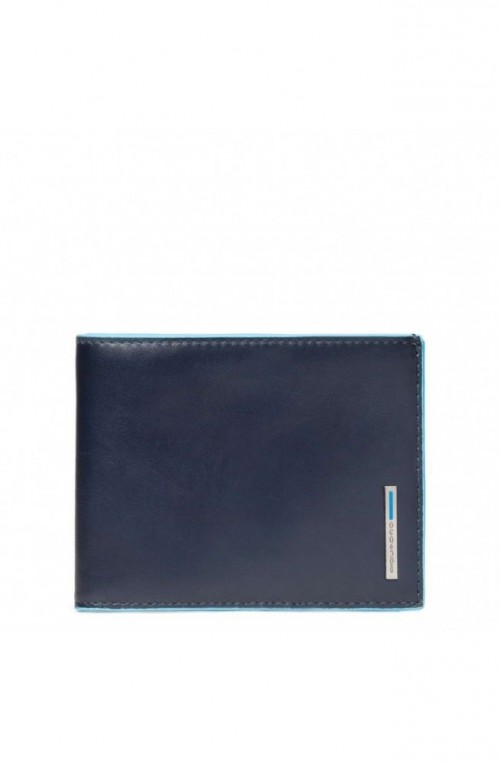 PIQUADRO Wallet B2 Male Leather blue PU257B2R-BLU2