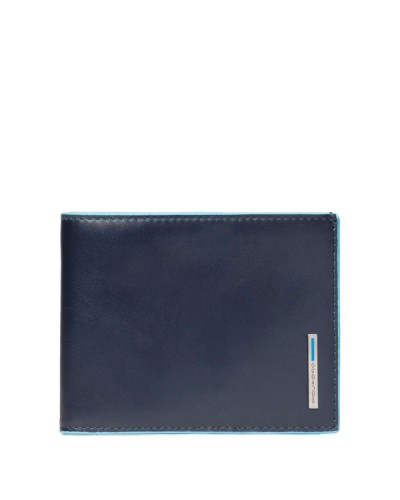 PIQUADRO Wallet B2 Male Leather blue PU257B2R-BLU2