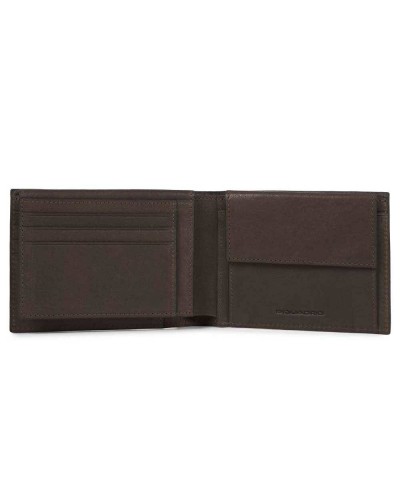PIQUADRO Cartera Black Square Hombre Cuero Màrron - PU1392B3R-TM