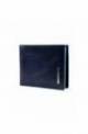 PIQUADRO Wallet Blue Square Male Leather Blue - PU4518B2R-BLU2