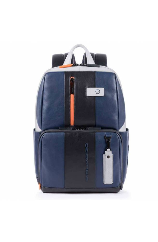 PIQUADRO Backpack Urban Male Leather Blue-Grey - CA3214UB00BM-BLGR