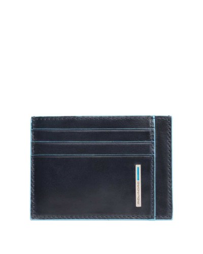 PIQUADRO Kartenhalter b2 Blau Leder - PP2762B2R-BLU2