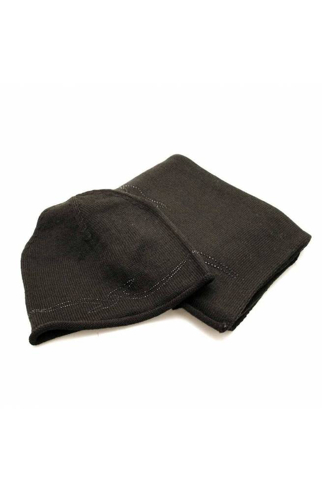 TRUSSARDI JEANS accessories Scarf + hat Black Strass Wool mix - 59Y000049Y099997K299