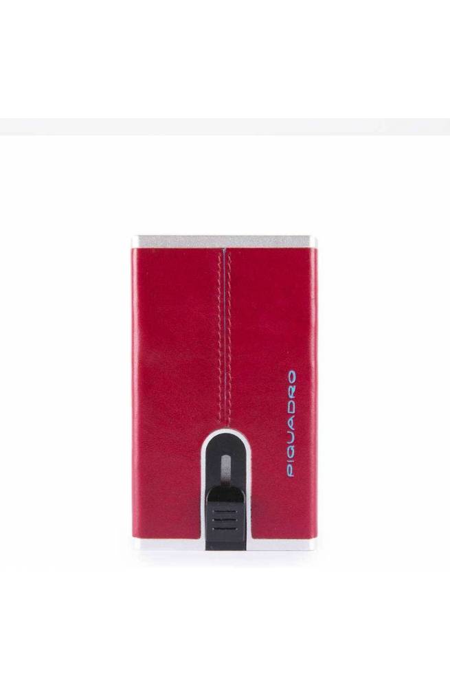 Portafoglio PIQUADRO Compact walle Blue Square Uomo rosso - PP4891B2R-R