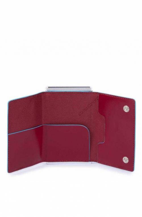 Portafoglio PIQUADRO Compact walle Blue Square Uomo rosso - PP4891B2R-R