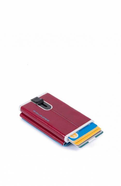 Portafoglio PIQUADRO Compact walle Blue Square Uomo rosso - PP4891B2R-R